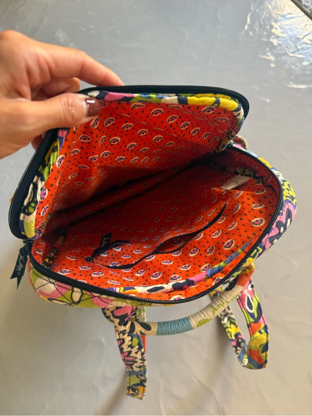 Vera Bradley Quilted Campus Backpack in Rio